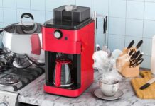 Green Tea’s Effect on Cognitive Decay Red drip coffee maker on a kitchen counter