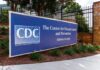 CDC headquarters entrance sign in Atlanta