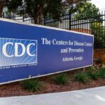 CDC headquarters entrance sign in Atlanta