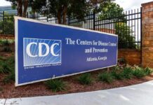 CDC headquarters entrance sign in Atlanta