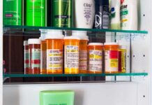 How to Evaluate Health Claims Before Trying New Supplements Medicine cabinet with prescription bottles and toiletries